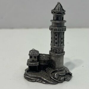PEWTER Lighthouse mini figurine